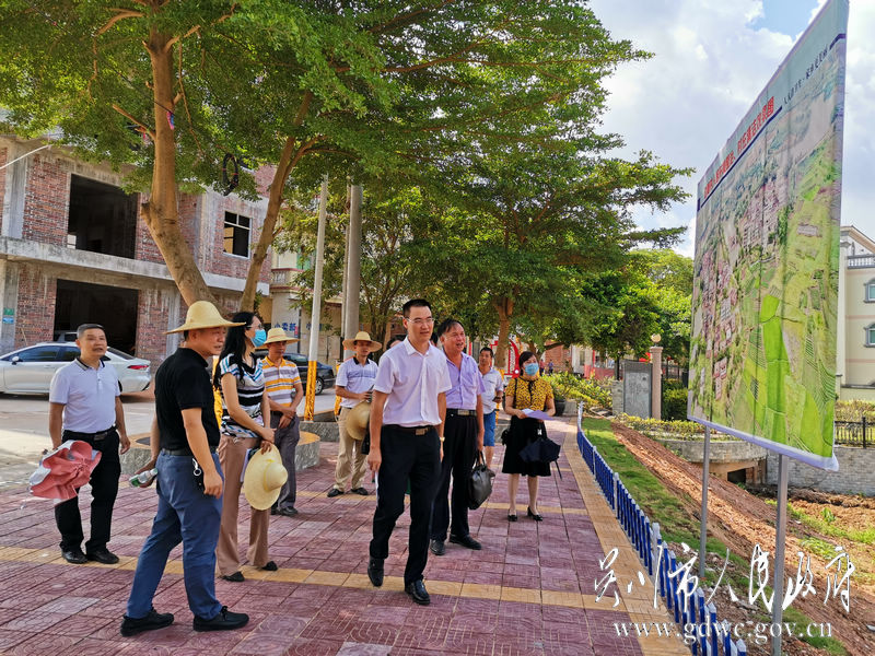 调研组一行察看边塘村整体规划图.jpg