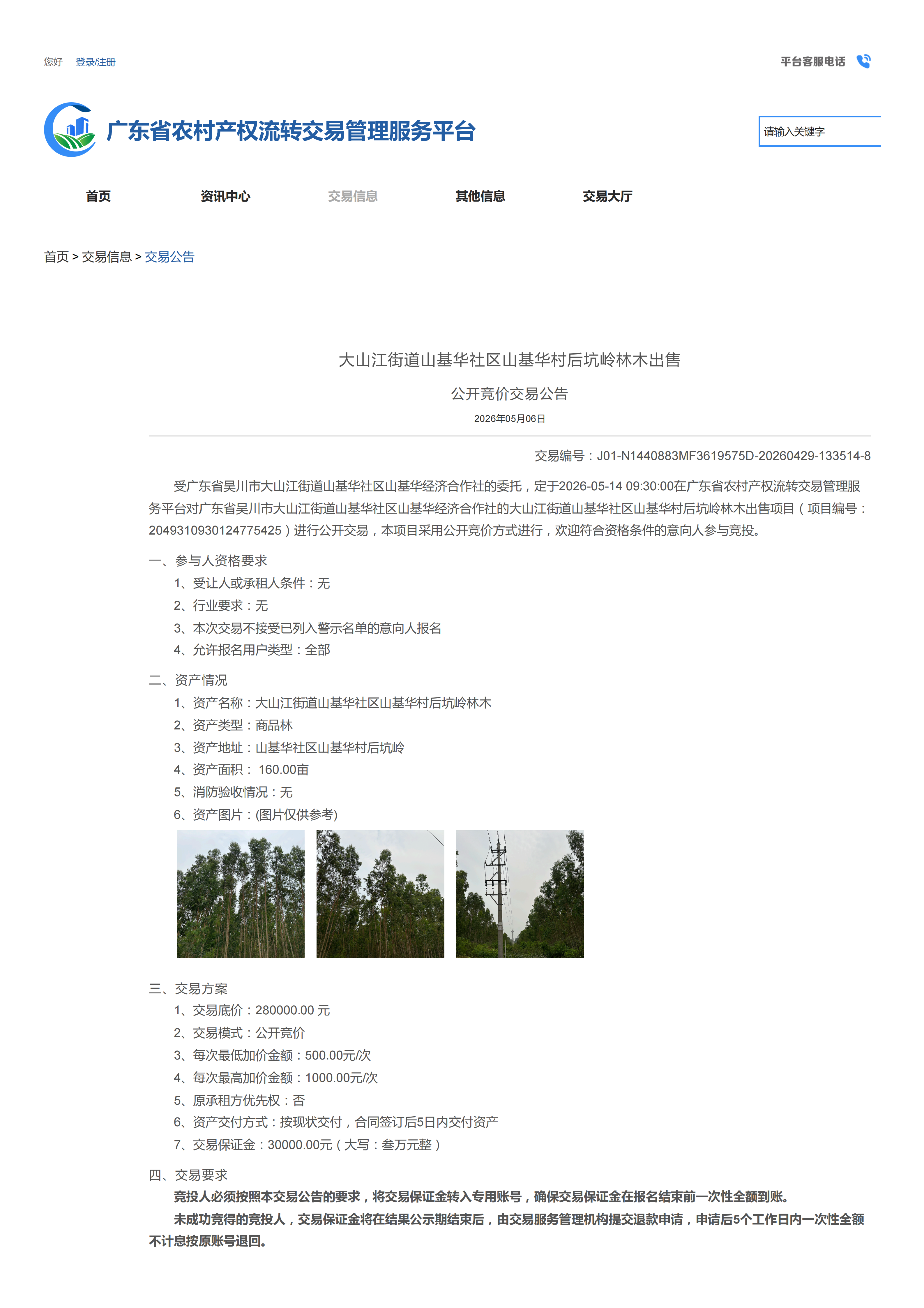 大山江街道山基华社区山基华村后坑岭林木出售公开竞价交易公告_01.png
