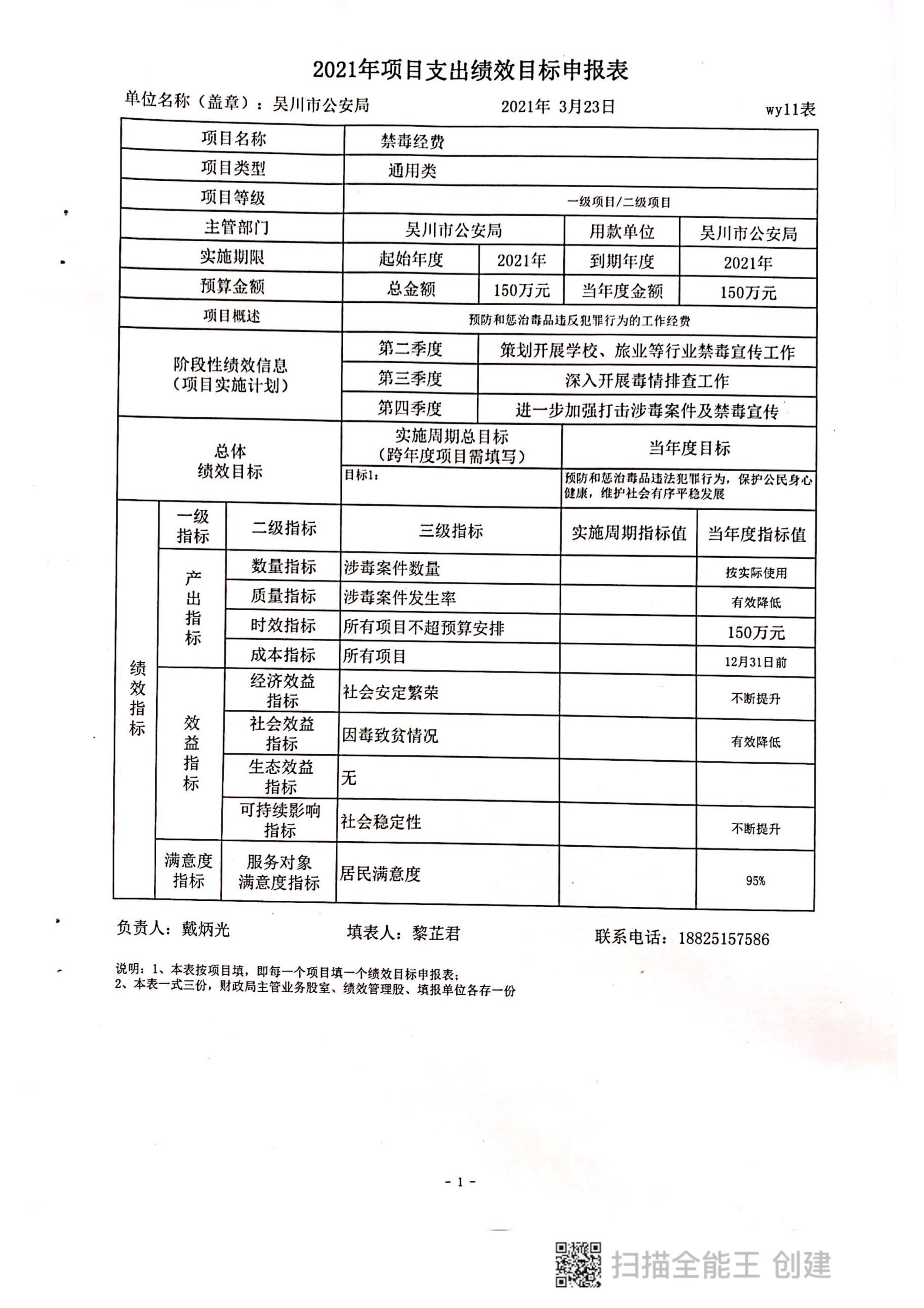 2021年吴川市公安局部门整体预算绩效目标申报表_4.jpg
